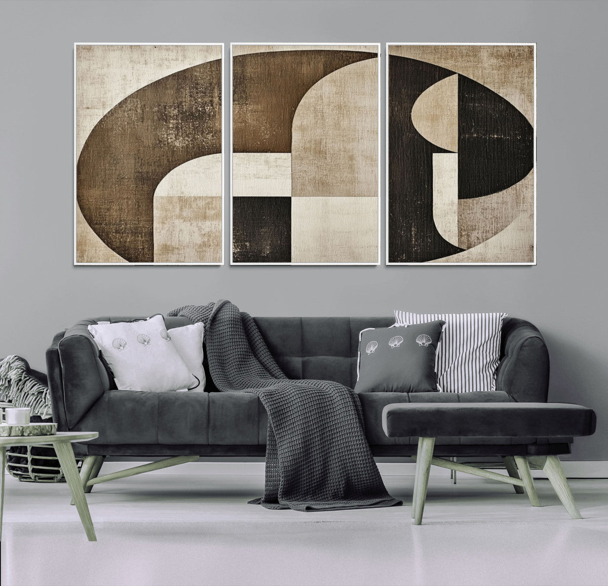 Wabi Sabi Abstract Wall Art | Geometric Modern Minimalist