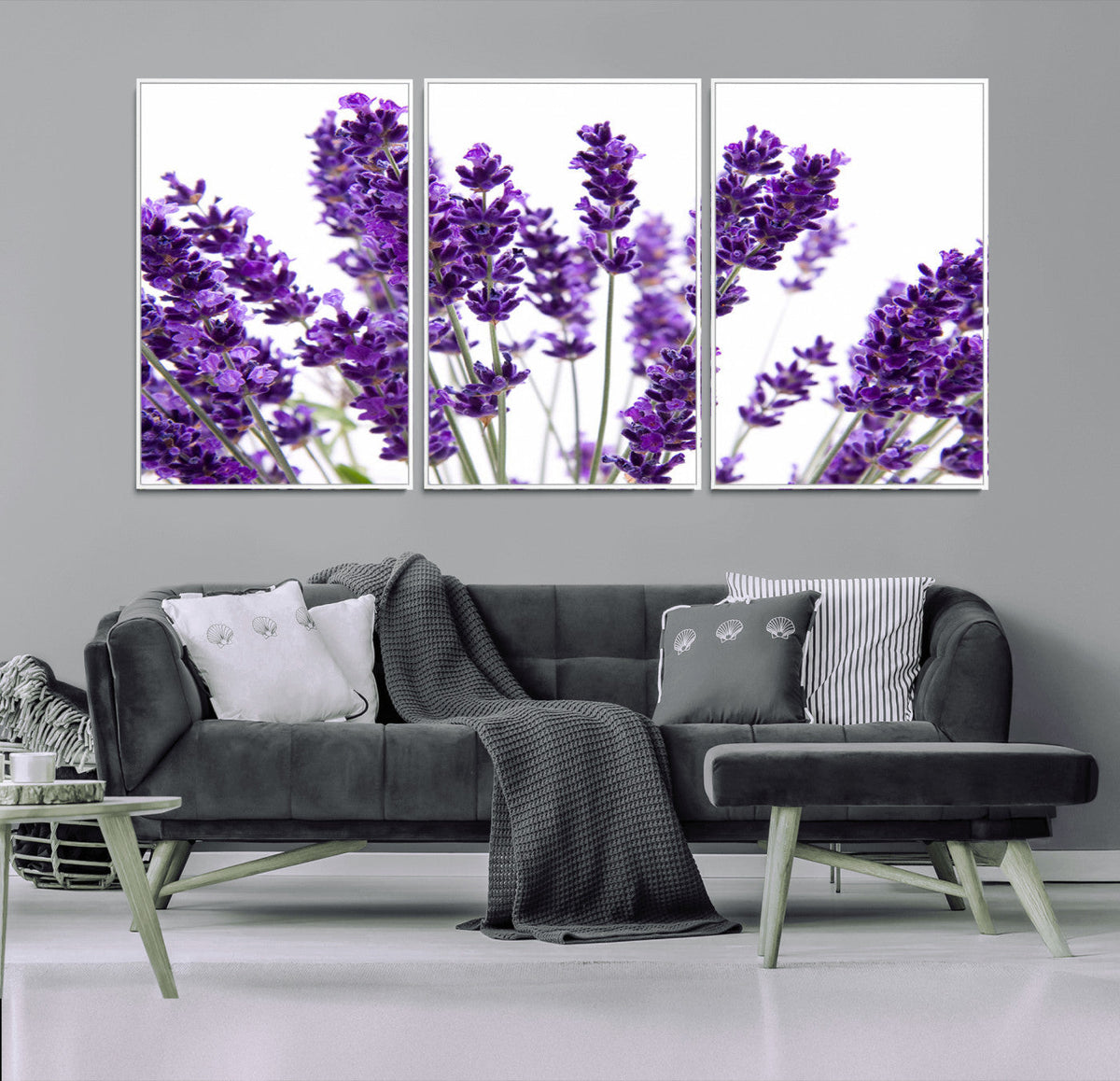 Lavender Flower Wall Art Canvas Print