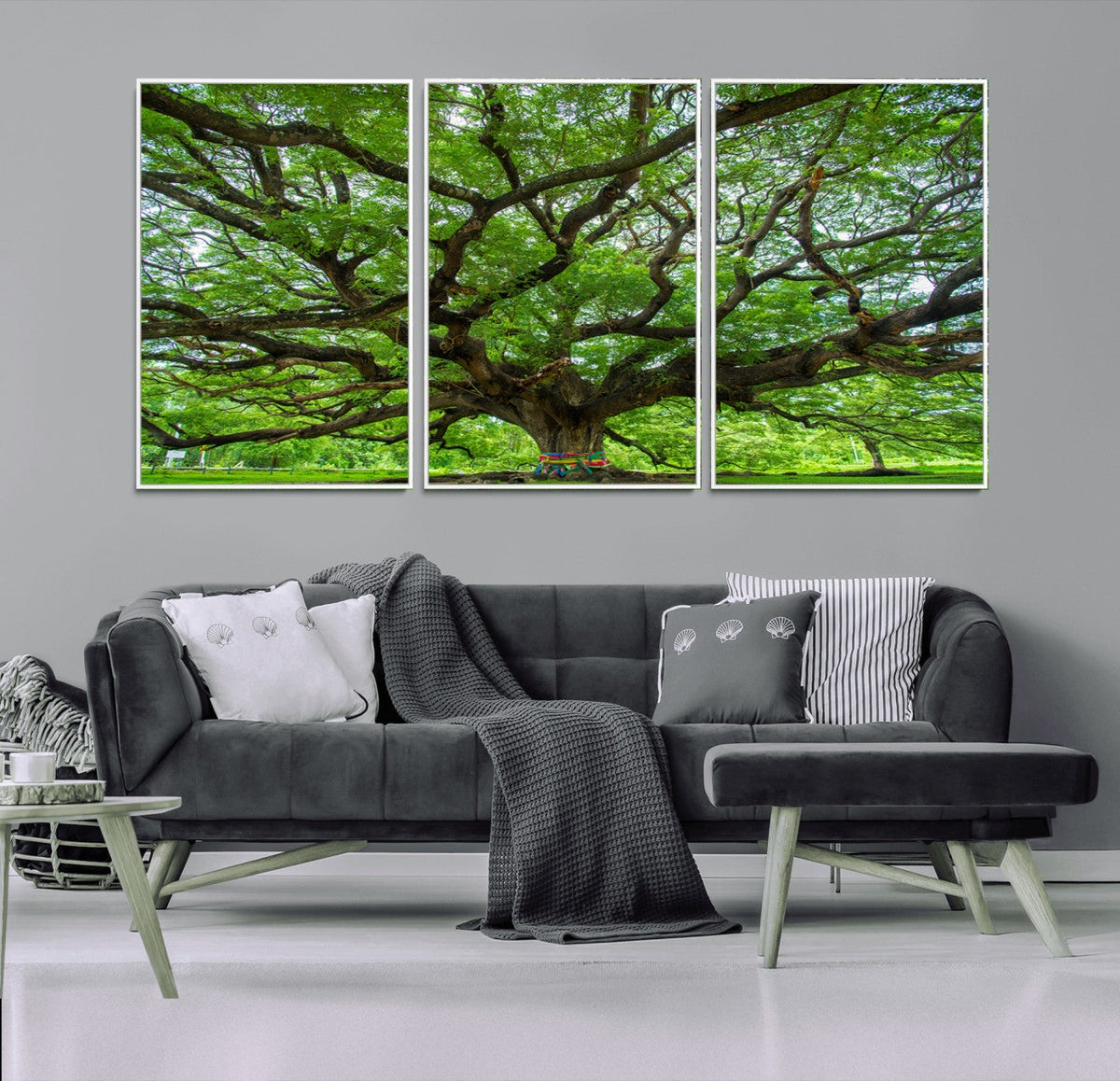 Angel Oak Tree Wall Art Canvas Print – Framed Majestic