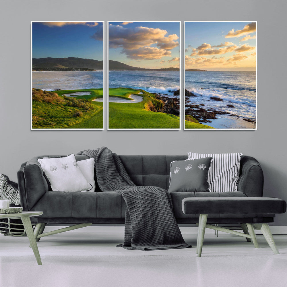 Pebble Beach Golf Links Wall Art Canvas Print – Iconic