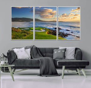 Pebble Beach Golf Links Wall Art Canvas Print – Iconic