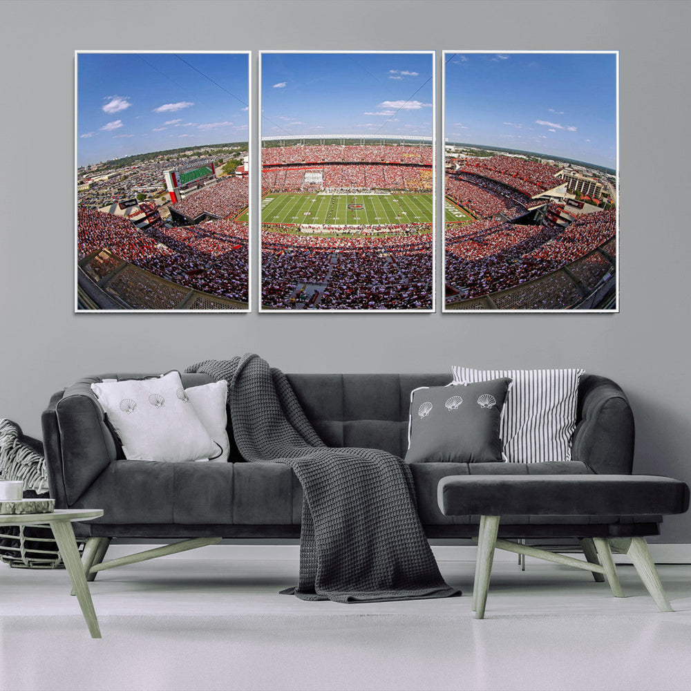 William Brice Stadium Wall Art Canvas Print – Stadium Crowd