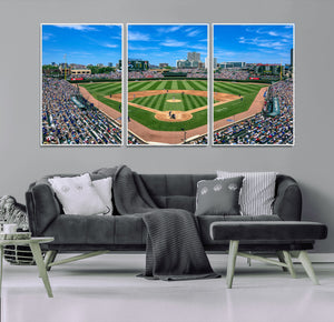 Wrigley Field Baseball Stadium Canvas Wall Art – Packed