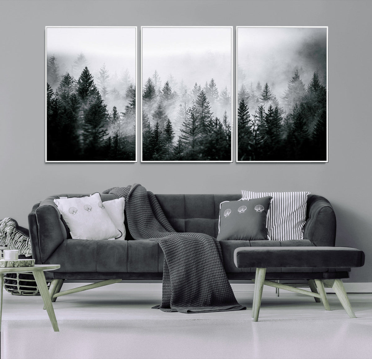 Grizzly Bear Wall Art Canvas Print – Framed Rustic Lodge Art