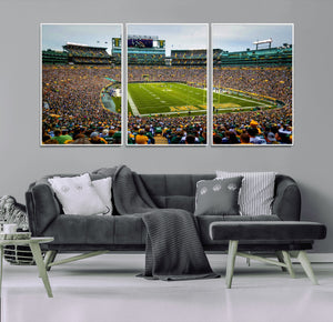 Green Bay Packers Lambeau Field Stadium Wall Art Canvas