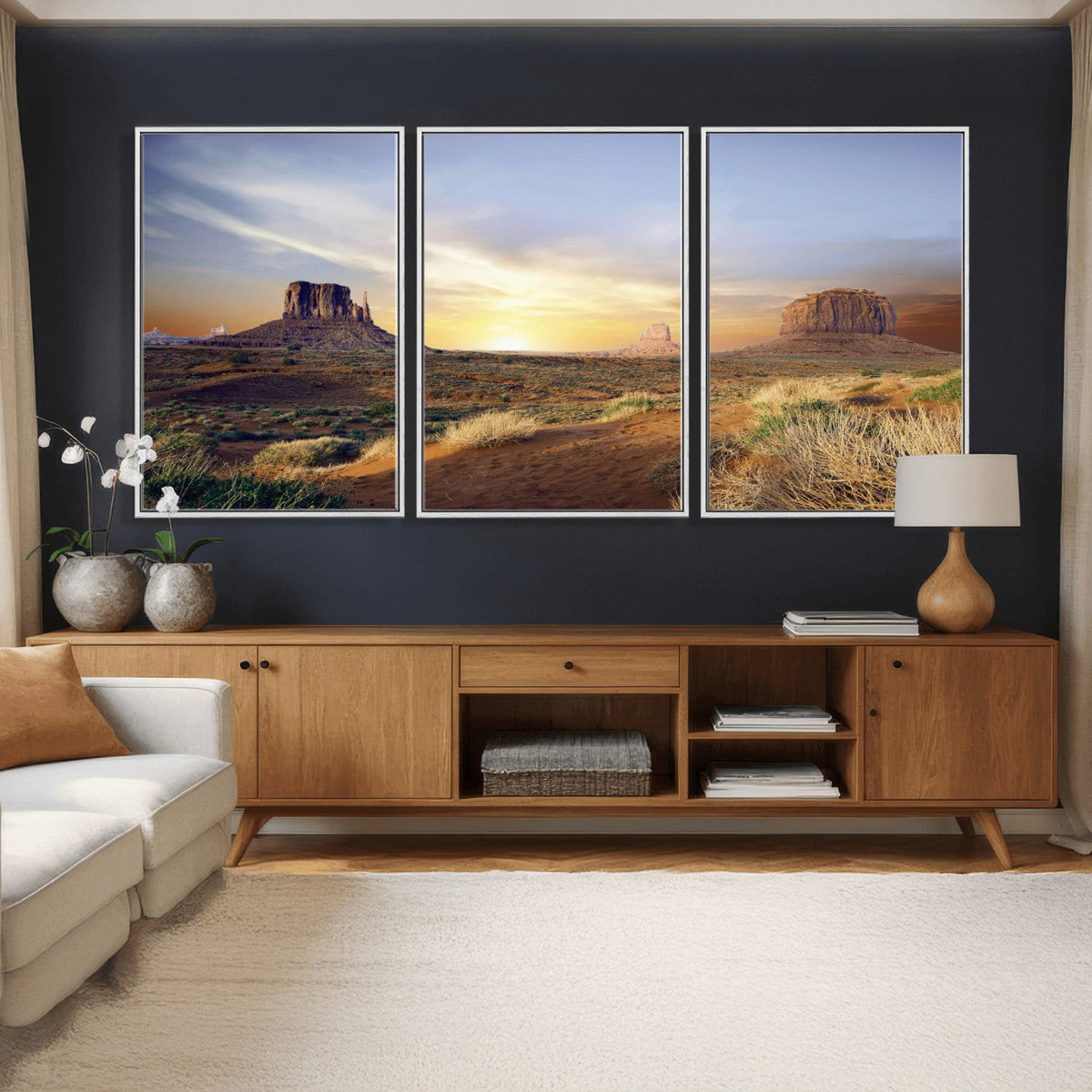 Monument Valley Desert Wall Art Canvas Print, Southwest