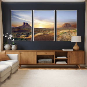 Monument Valley Desert Wall Art Canvas Print, Southwest