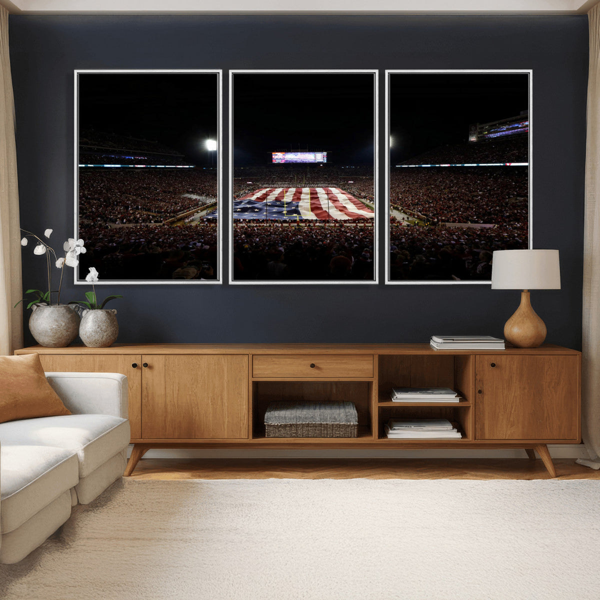 Oklahoma Memorial Stadium Wall Art Canvas Print – Oklahoma