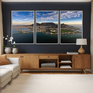 Cape Town Wall Art Canvas Print – Table Mountain Coastal