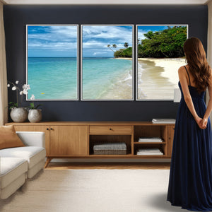 Puerto Rico Beach Paradise Wall Art – Tropical Coastal Print