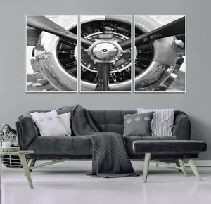 Vintage Airplane Wall Art Canvas Print