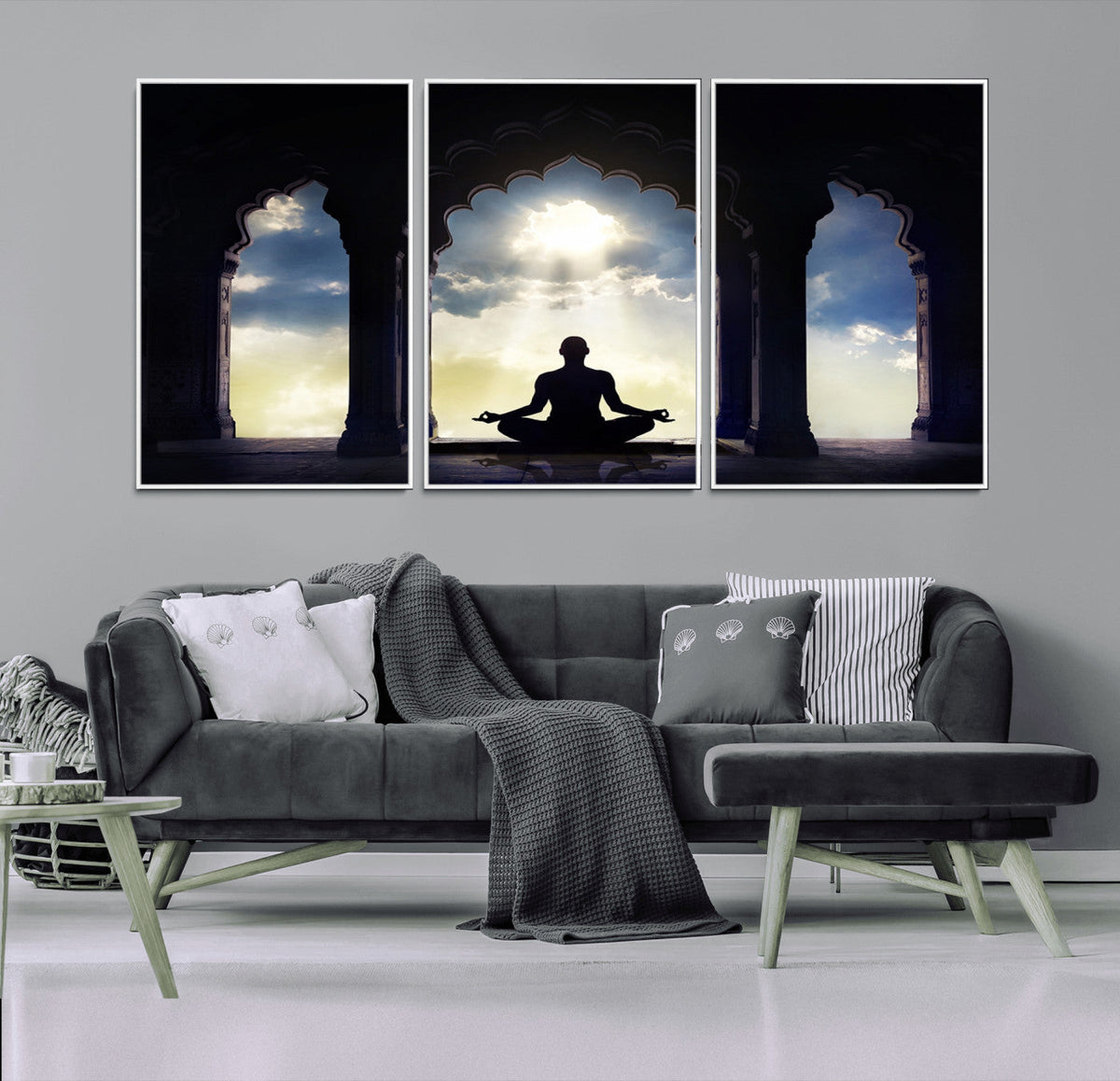 Women and Yoga Wall Art Canvas Print