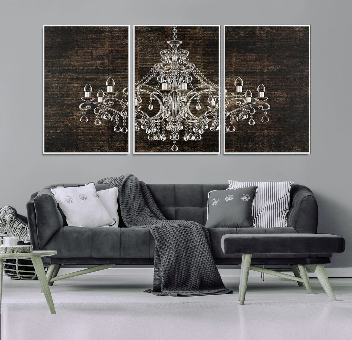 Rustic Chandelier Canvas Print