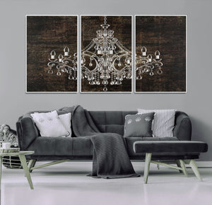 Rustic Chandelier Canvas Print