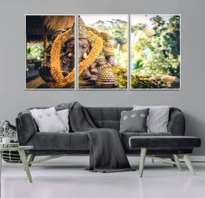 Hinduism Statue Wall Art Canvas Print