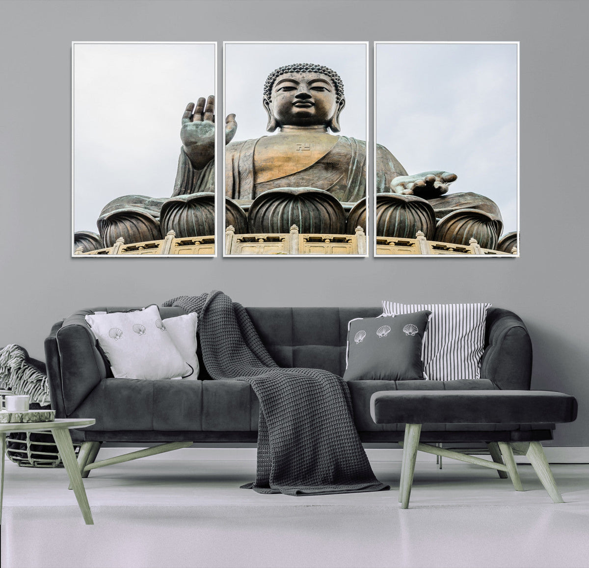 Buddha Statue Wall Art Canvas Print