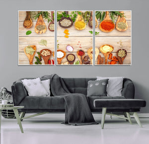 Kitchen Spice on the Table Wall Art, Kitchen Spice Wall Art