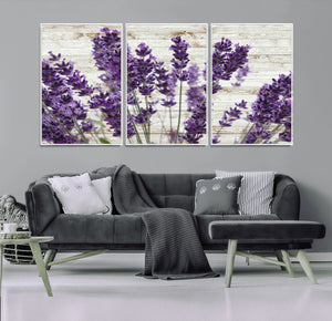 Lavender Herb Wall Art Canvas Print