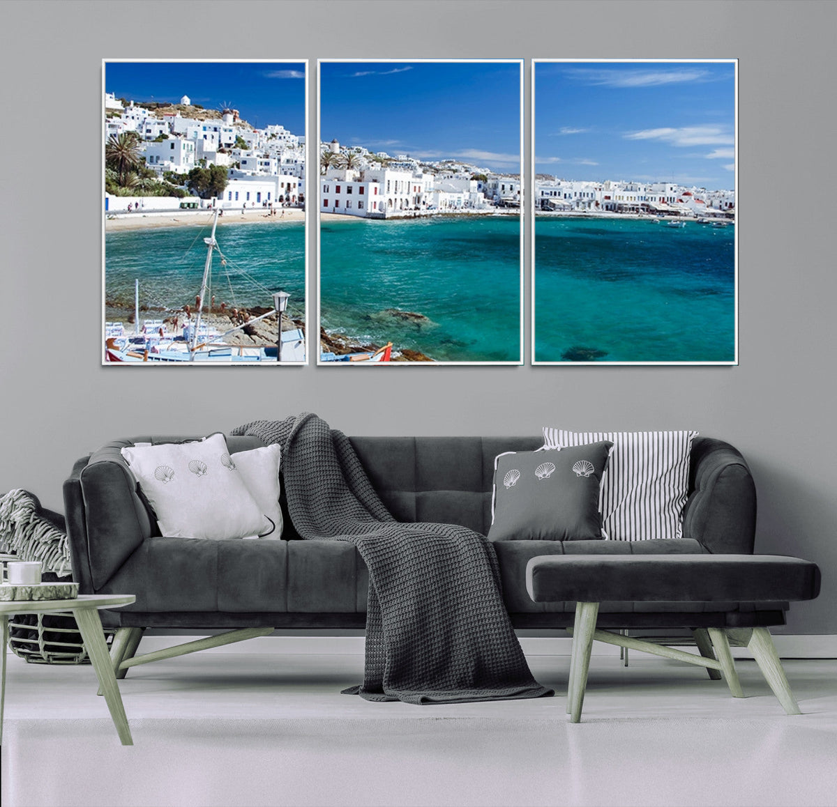 Santorini Wall Art Canvas Print