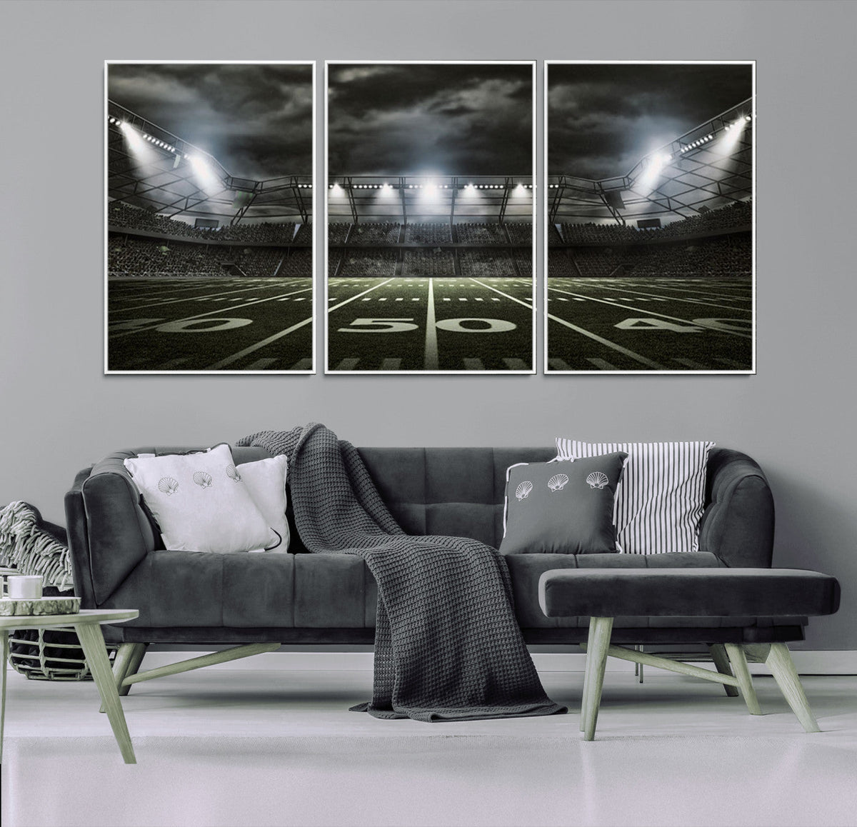 American Football Stadium Wall Art Canvas Print, Stadium