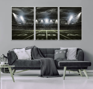 American Football Stadium Wall Art Canvas Print, Stadium