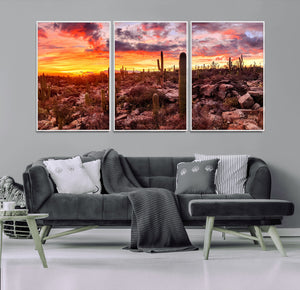 Arizona Desert Print, Western Cowboy Wall Art Print