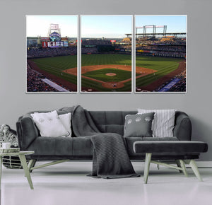 Colorado Rockies Coors Field Wall Art Canvas Print - MLB