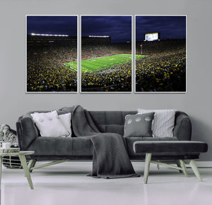 Michigan Wolverines Football Canvas Wall Decor, Football