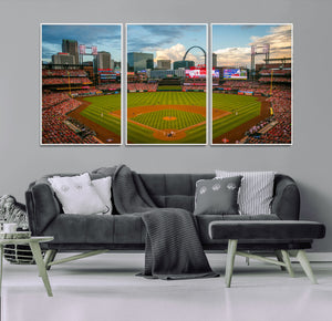 St. Louis Cardinals Baseball Team Print - Busch Stadium Wall