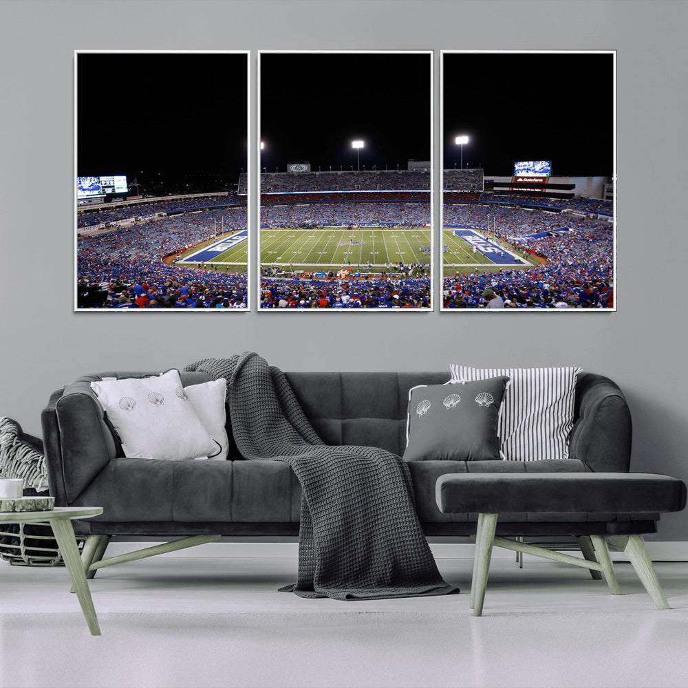 Buffalo Bills Wall Art - Buffalo Bills Stadium Canvas Print,