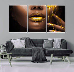 African American Art Black Woman Canvas Print, African Wall