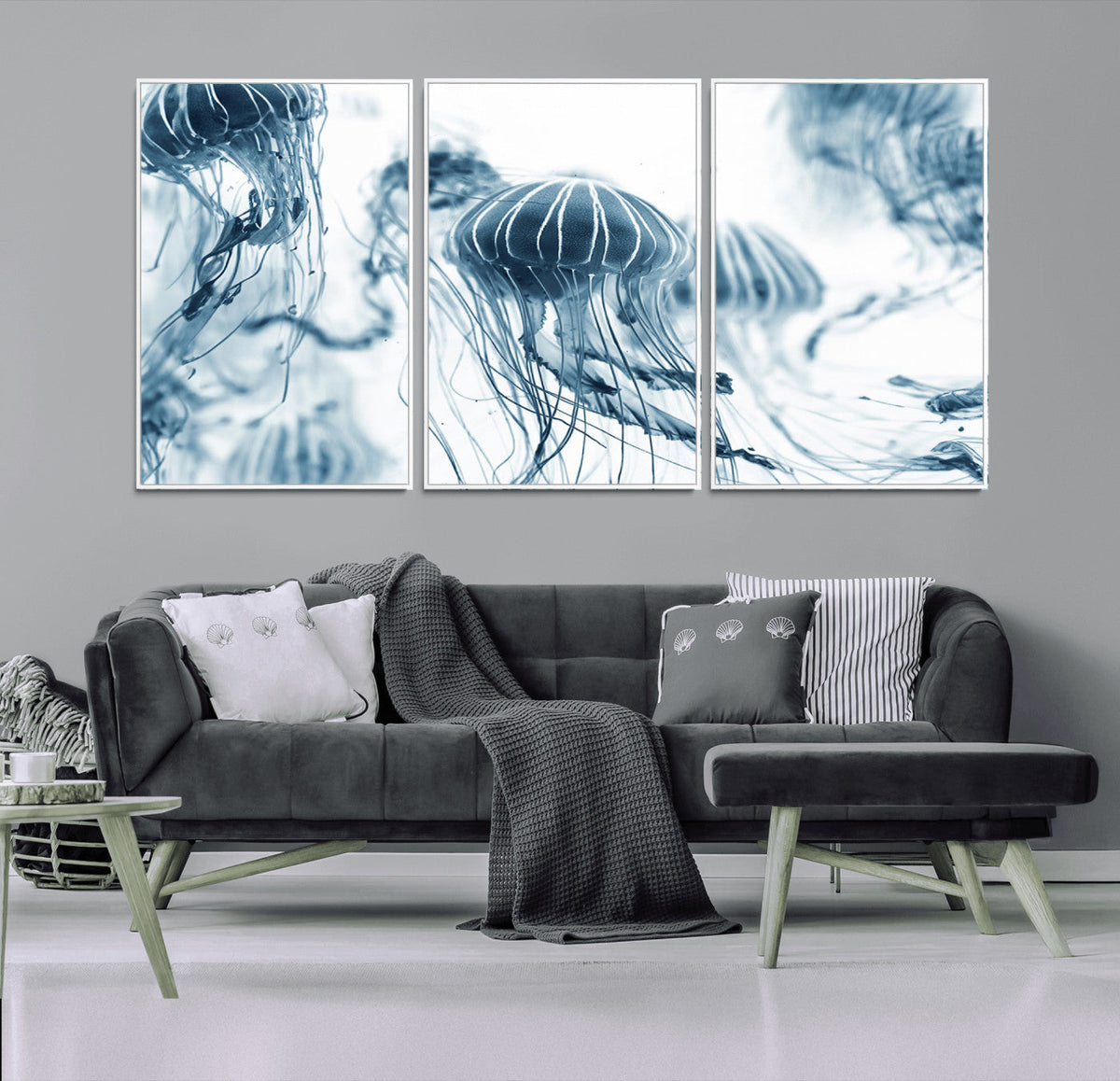 Abstract Jellyfish Canvas Print Wall Art