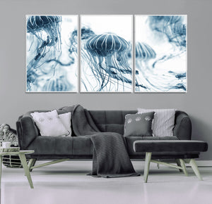 Abstract Jellyfish Canvas Print Wall Art