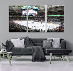 Sharks Arena Blackhawks Sharks Ice Hockey Stadium Wall Art