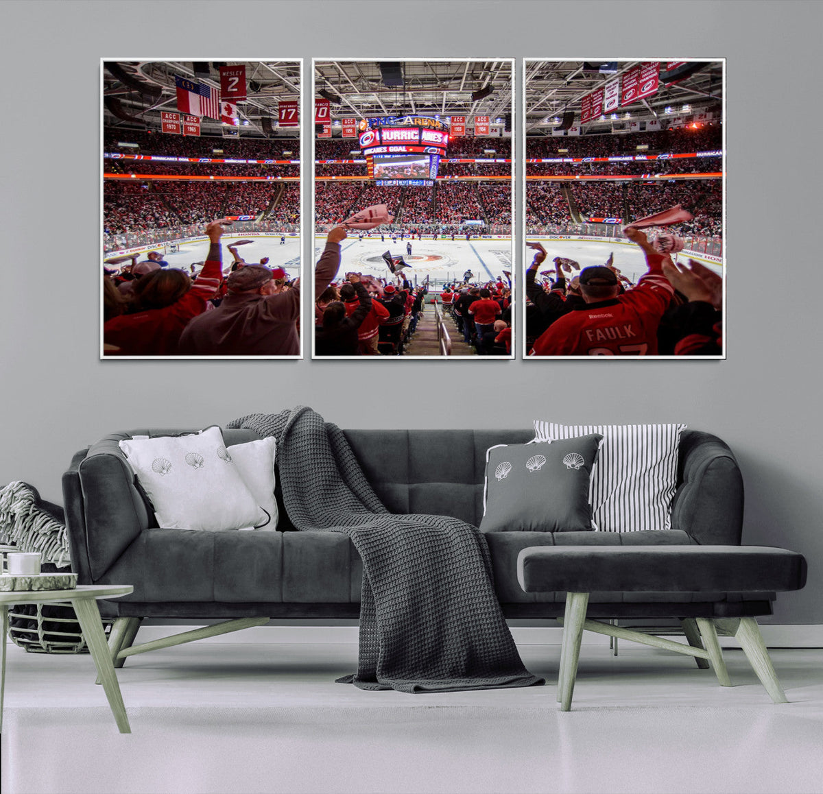 Carolina Hurricanes Ice Hockey Stadium Wall Art, Carolina