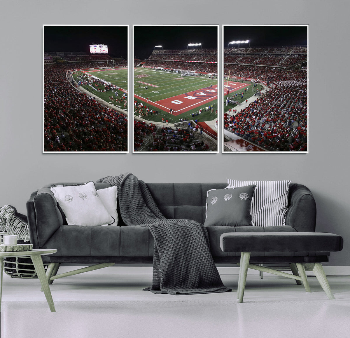 Houston Cougars Football Team Print - Houston TDECU Stadium