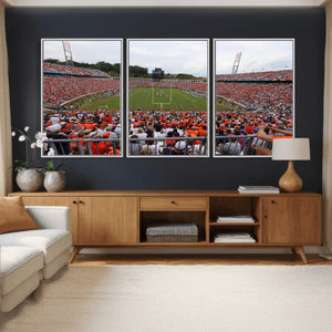 Virginia Cavaliers Football Team Print - Charlottesville Scott Stadium Print Wall Art Canvas