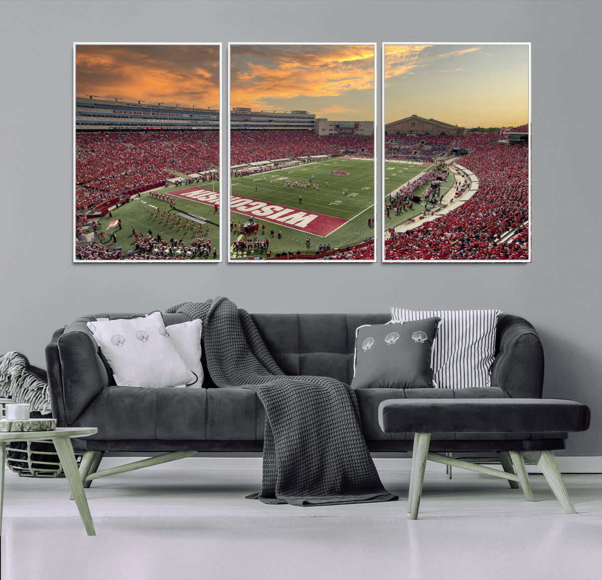 Camp Randall Stadium Wisconsin Badgers Large Wall Art Canvas