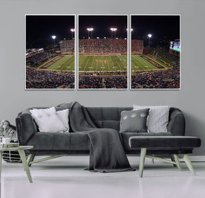 Demon Deacons Print Canvas, Football Team Print -
