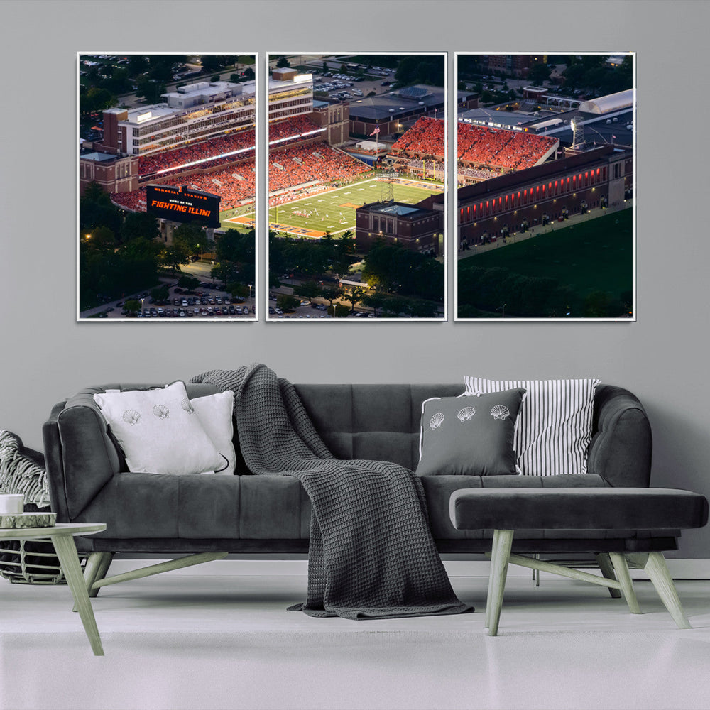 University of Illinois Fighting Illini Football Team Print -