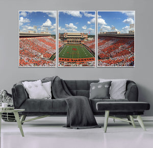 Oklahoma State Cowboys Football Team Print - Stillwater
