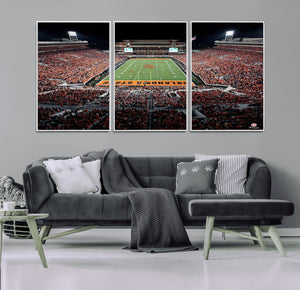 Oklahoma State Cowboys Canvas Print, Football Team Print -