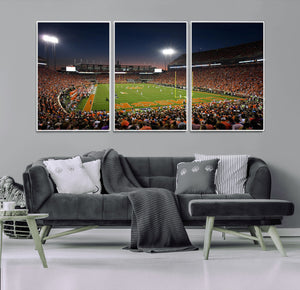 Clemson University Tigers Art Print, Football Team Print -