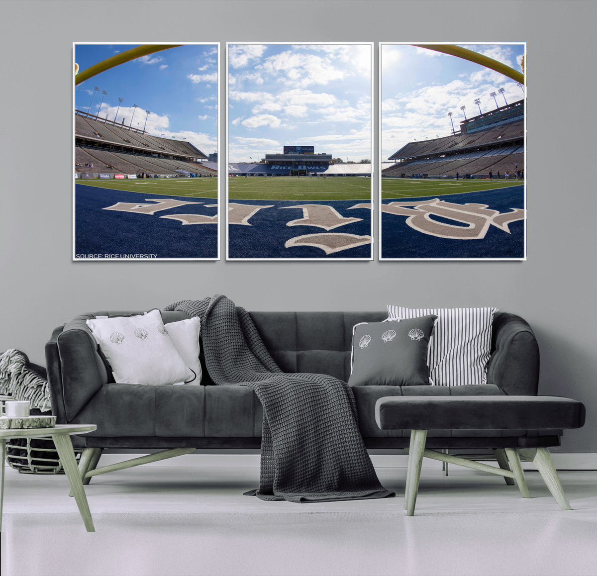 Rice University Owls Football Team Print - Houston Rice