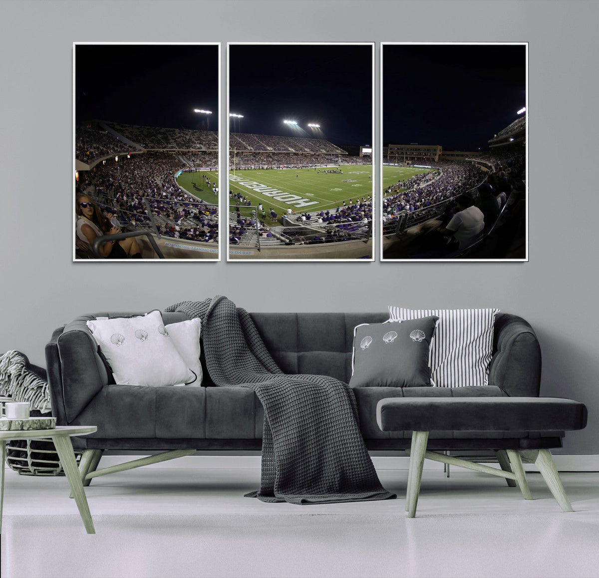 TCU Horned Frogs Football Team Print - Fort Worth Amon G.