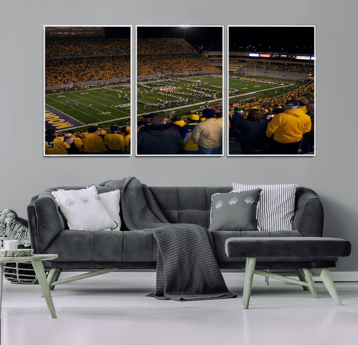 West Virginia Uni Mountaineers Football Team Print - Milan