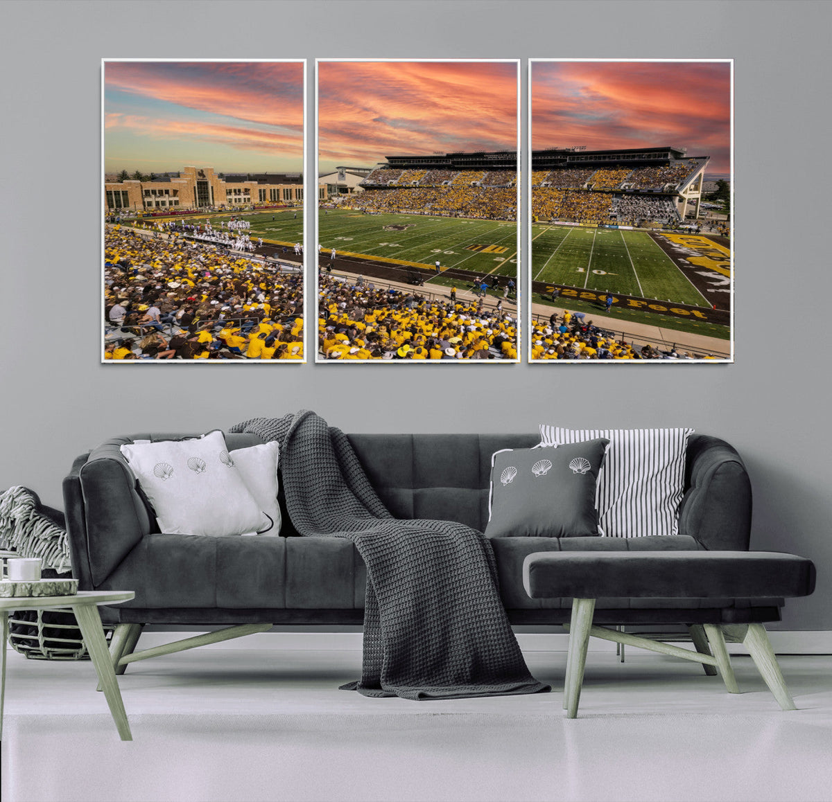 University of Wyoming Cowboys Football Team Print - Laramie