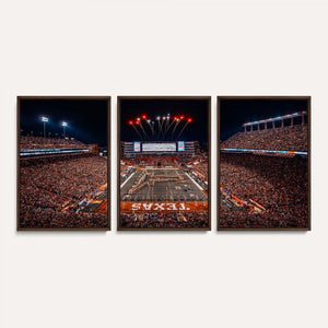 Texas Stadium Night Game Wall Art Canvas Print – Vibrant