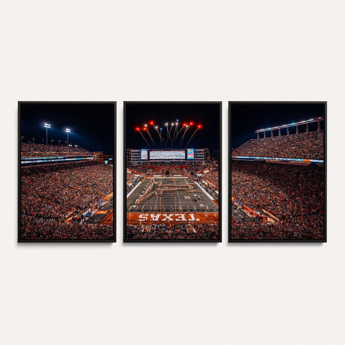 Texas Stadium Night Game Wall Art Canvas Print – Vibrant