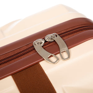 14'/20' 2-Piece ABS Spinner Wheel Luggage Set (Beige)